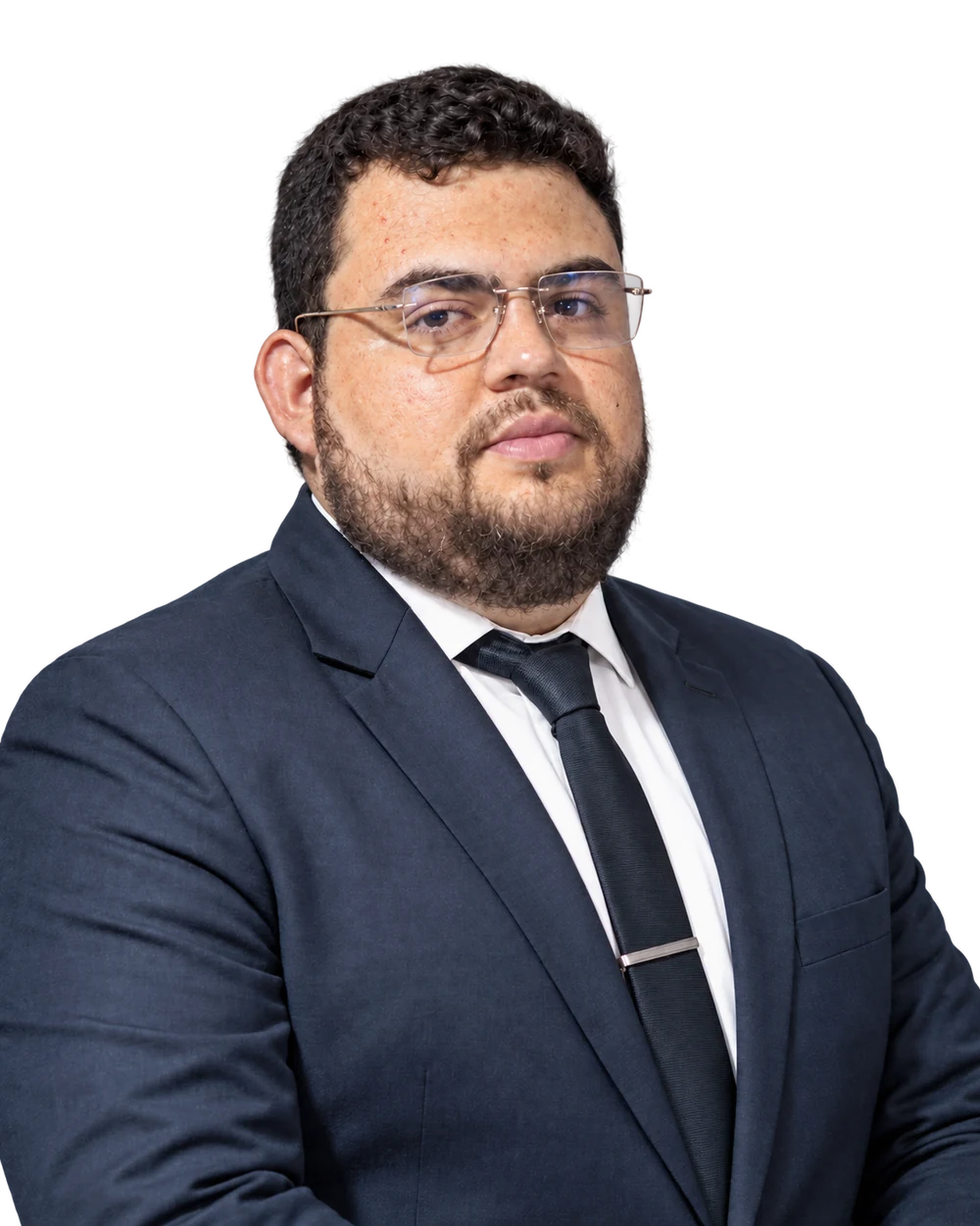 Retrato do Dr. Iraldo Melo, com um sorriso discreto